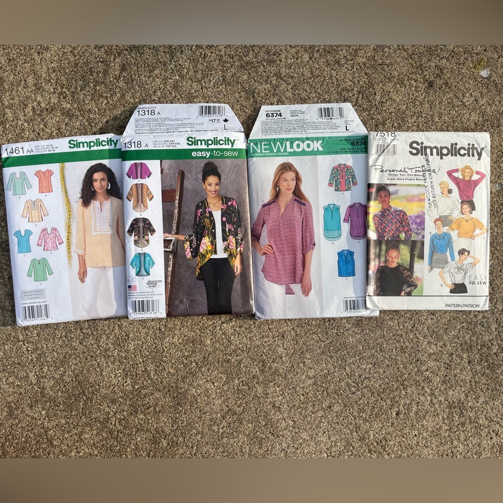 Simplicity Patterns Bundle of Four (4) UNCUT